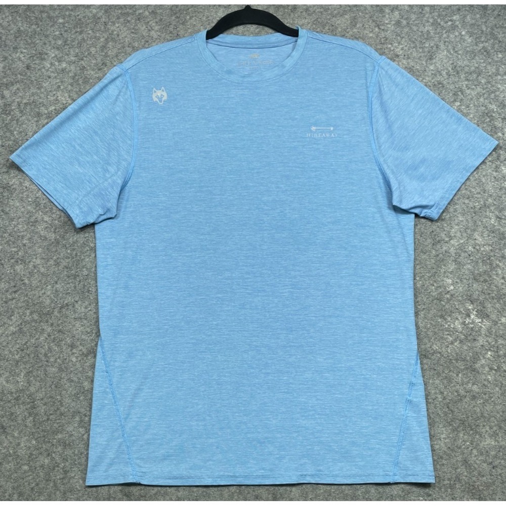 Greyson Hideaway Guide Sport Short Sleeve Tee Shirt Blue Small Golf